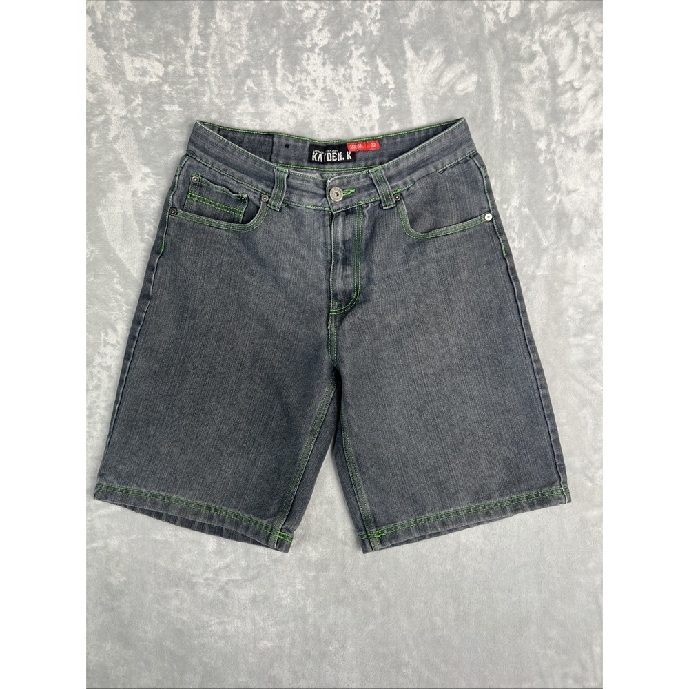 Kayden K grey and Green Jean Shorts Men's Size 32
